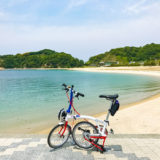 道の駅ふわりの前の海岸「風早長浜海岸」の風景